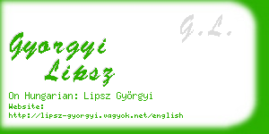 gyorgyi lipsz business card